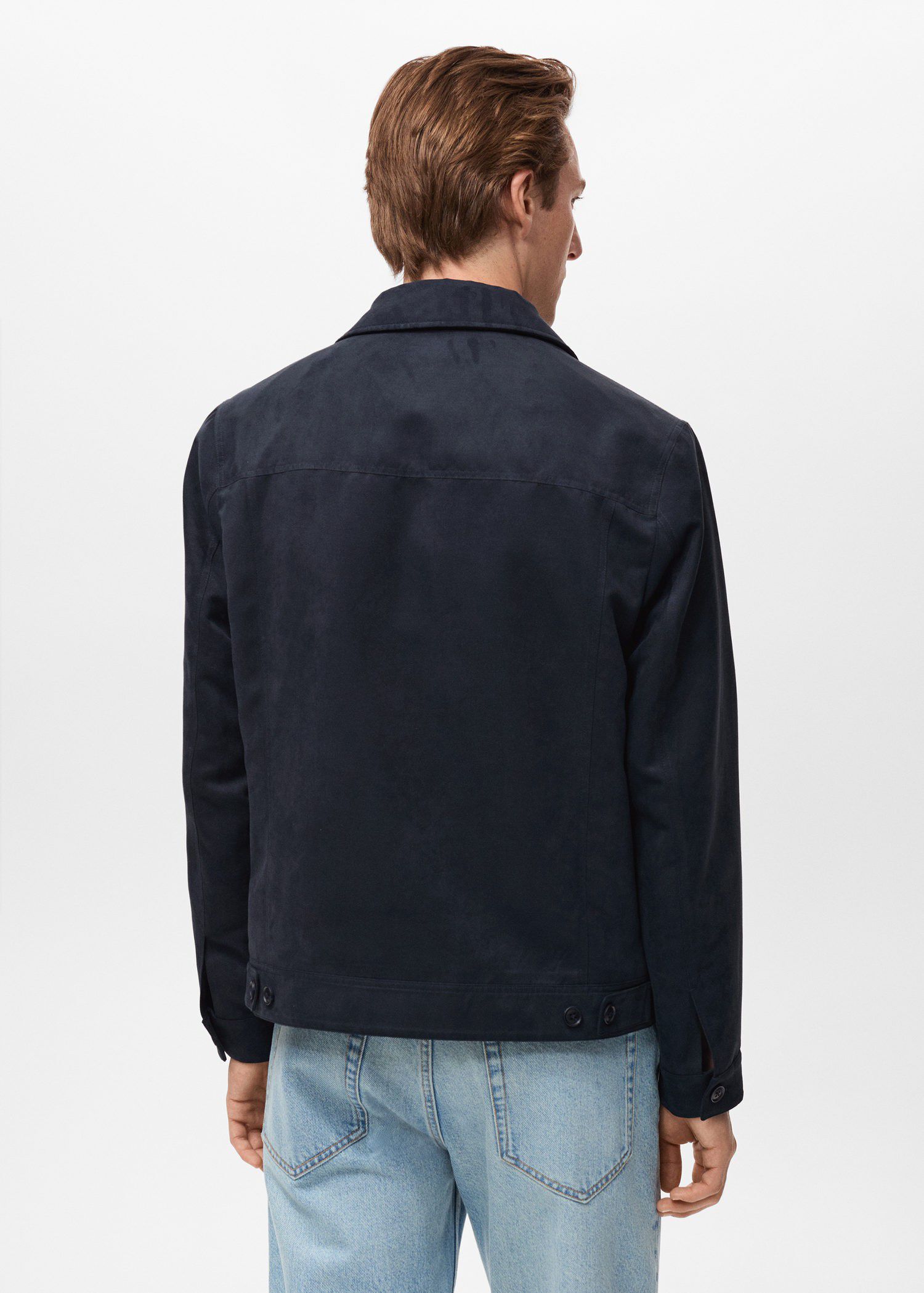 Leather-effect biker jacket