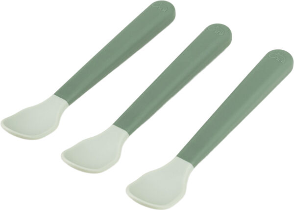 Foodie easy-grip babyske 3-pak Grøn