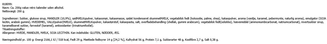 Honningkagehus retro 200 gr