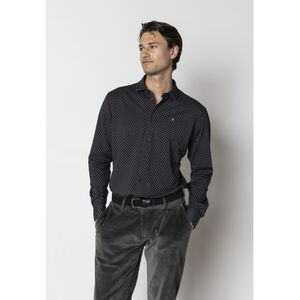 Clean Formal AOP Stretch Shirt LS