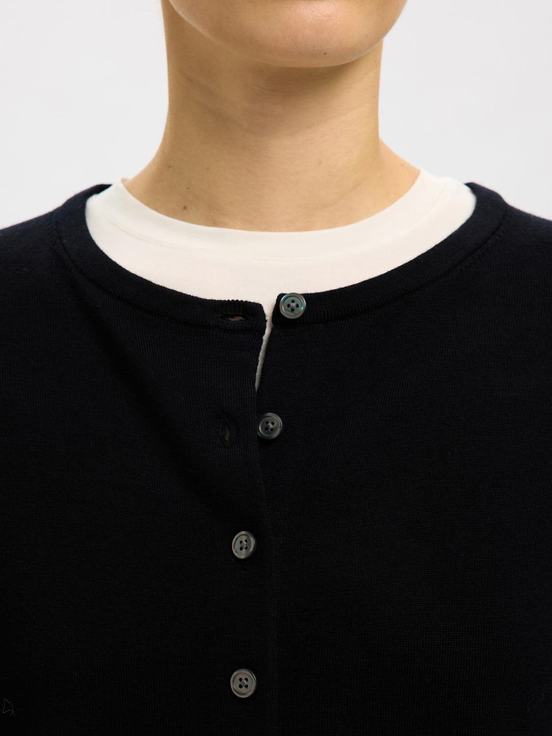 SLFTHEA LS KNIT MERINO CARDIGAN NOO