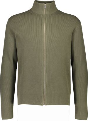 Knitted zip cardigan
