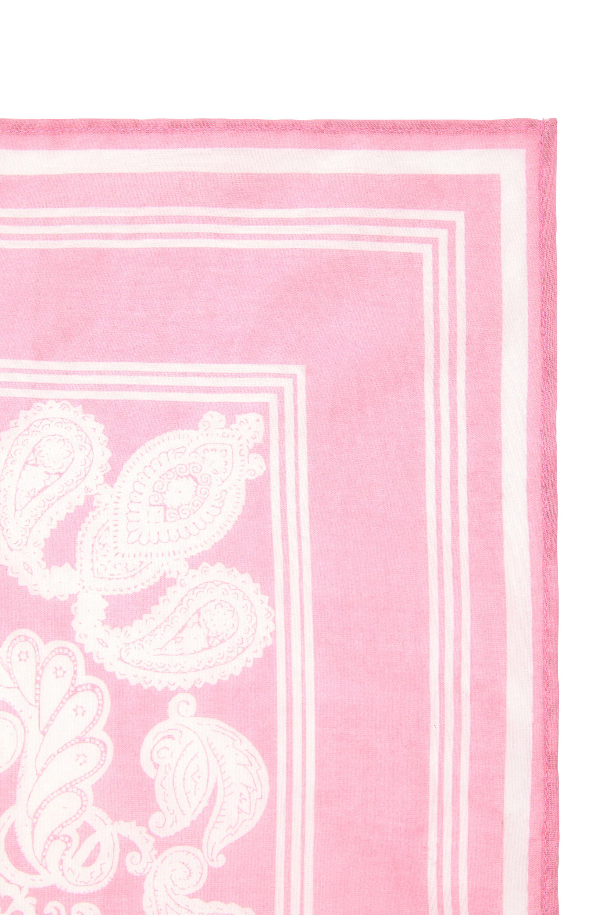 Square-shaped scarf with a paisley