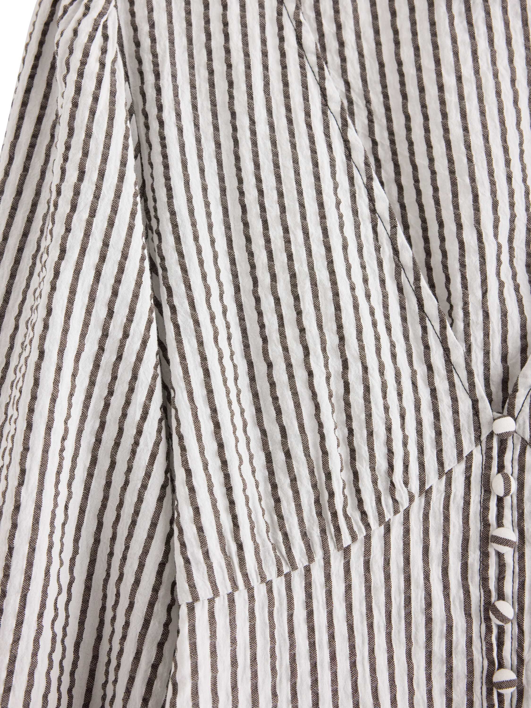 Woven blouse in cotton with long sl