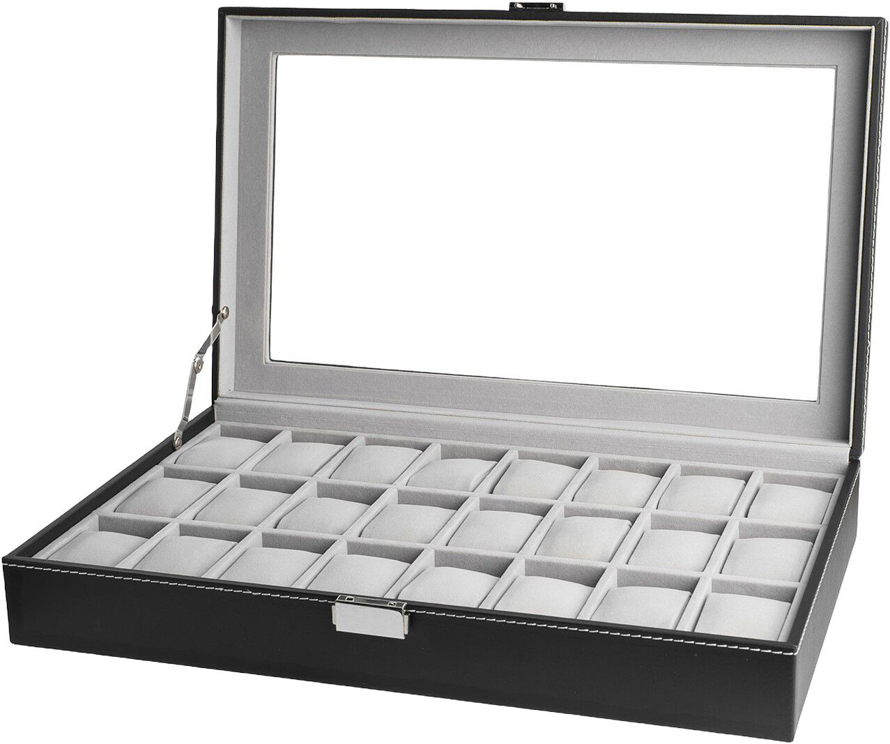 Ditur Watch Box 24 Watches Black Synthetic leather KXD0486