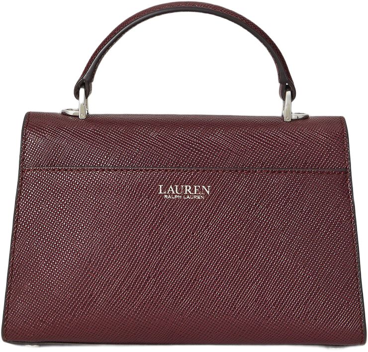 Crosshatch Leather Small Farrah Satchel