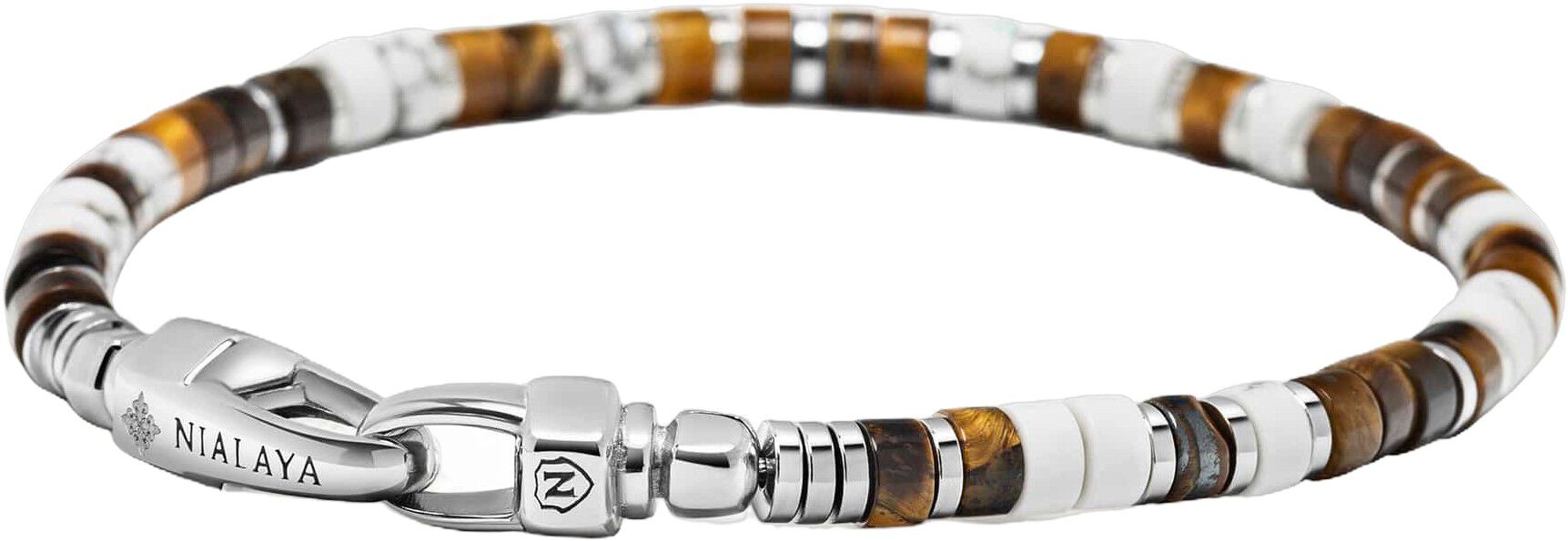 White Howlite Heishi Bracelet