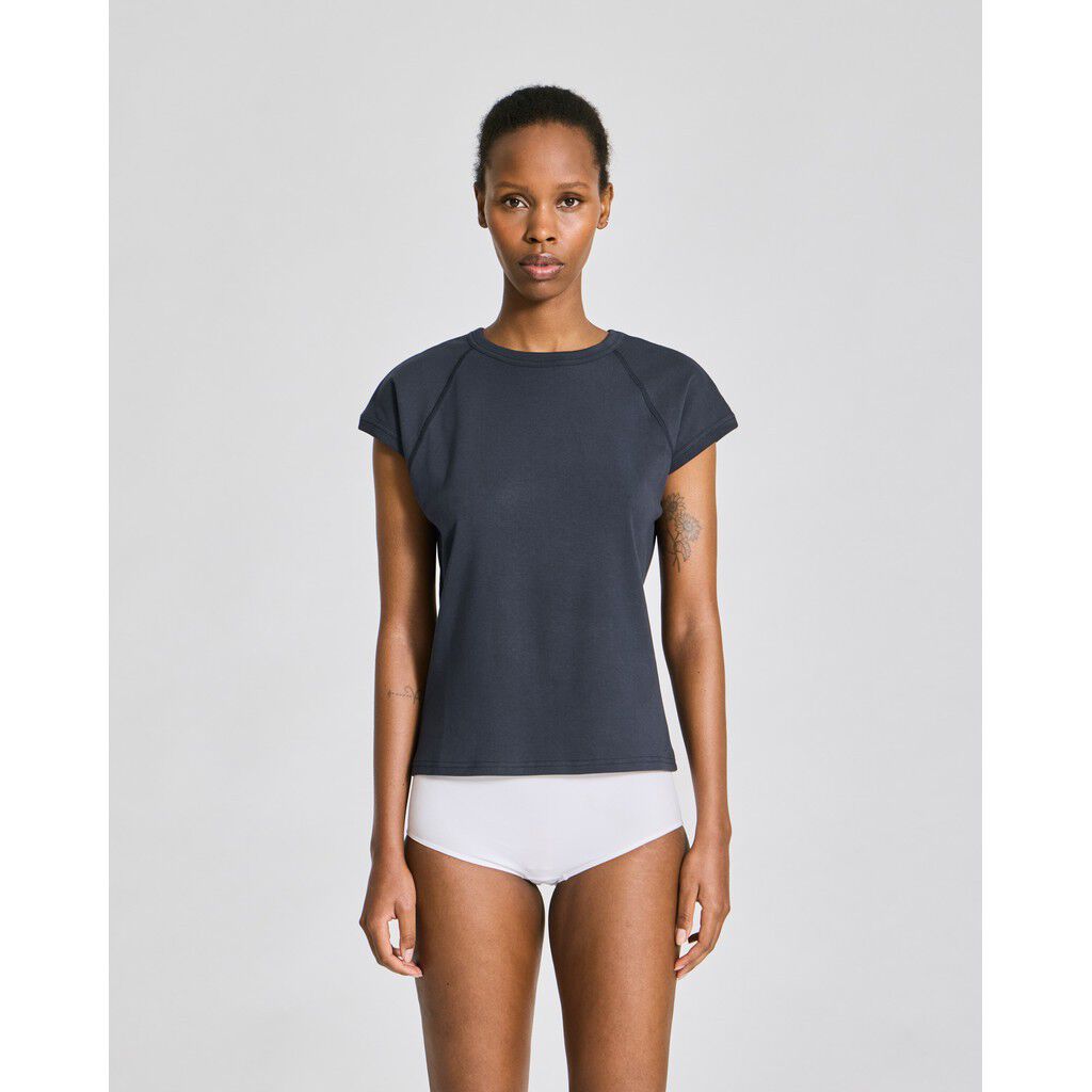 Malou S/S Cotton 1x1 Rib Tee
