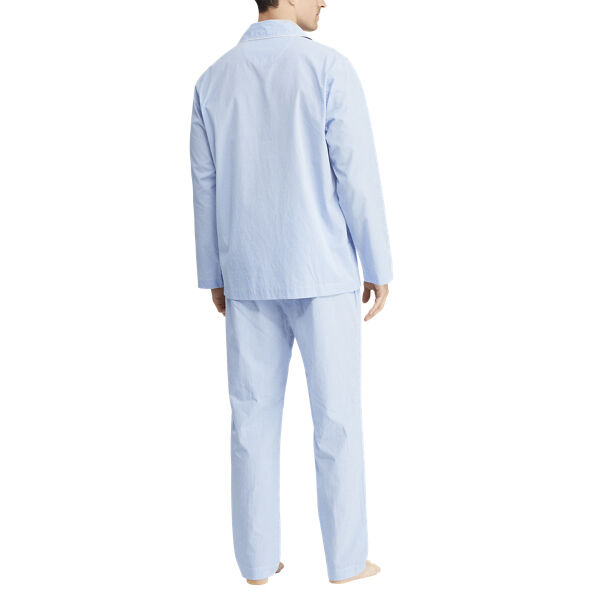 Gingham Poplin Long Sleep Set