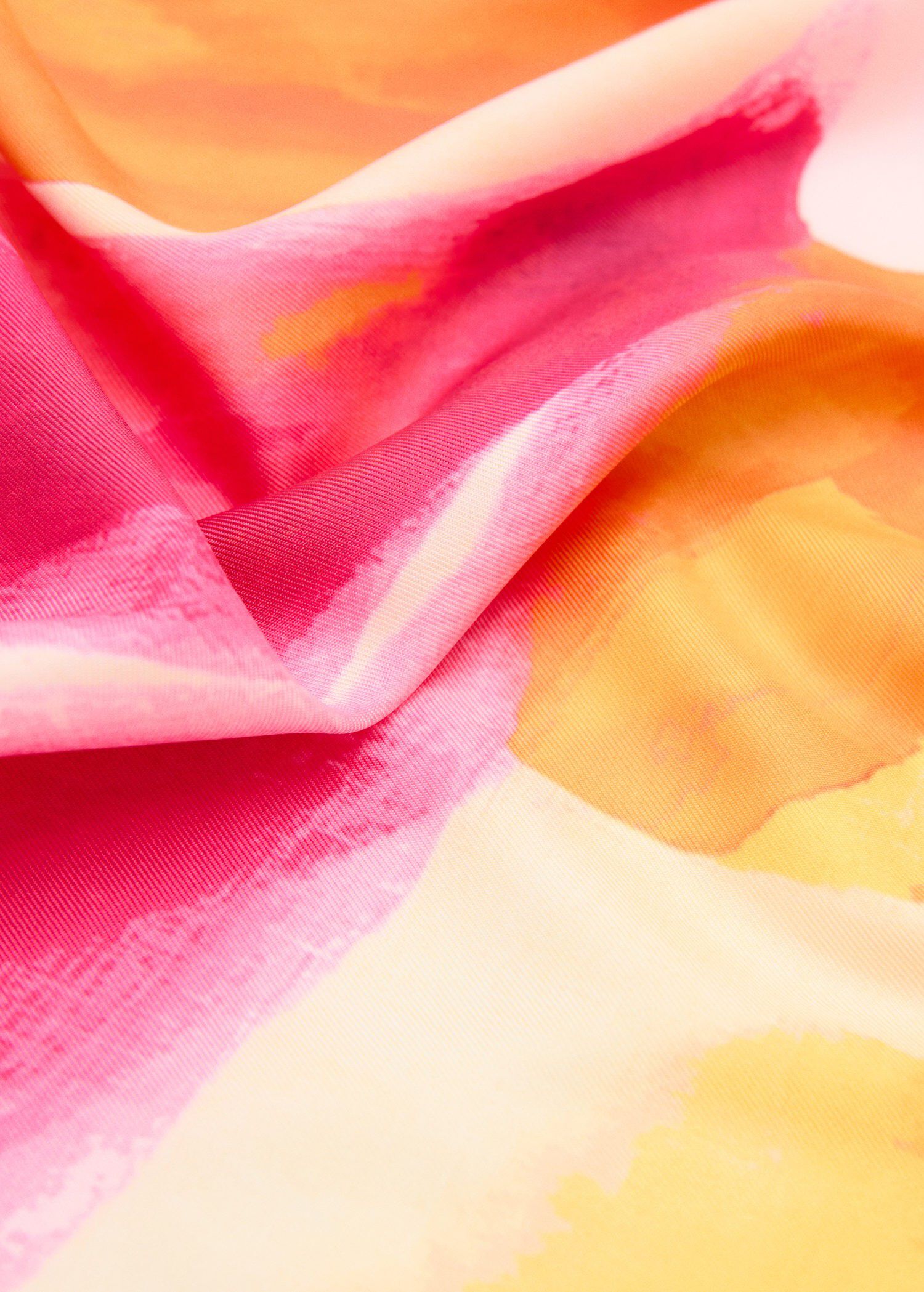 Floral print scarf