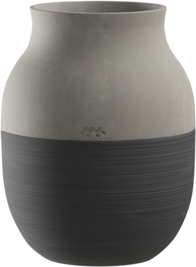 Omaggio Circulare Vase H20 cm antracitgrå
