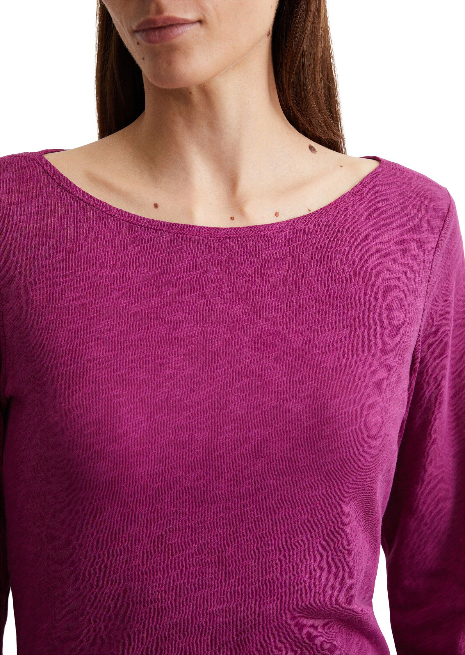 T-shirt, long sleeve, boat neck