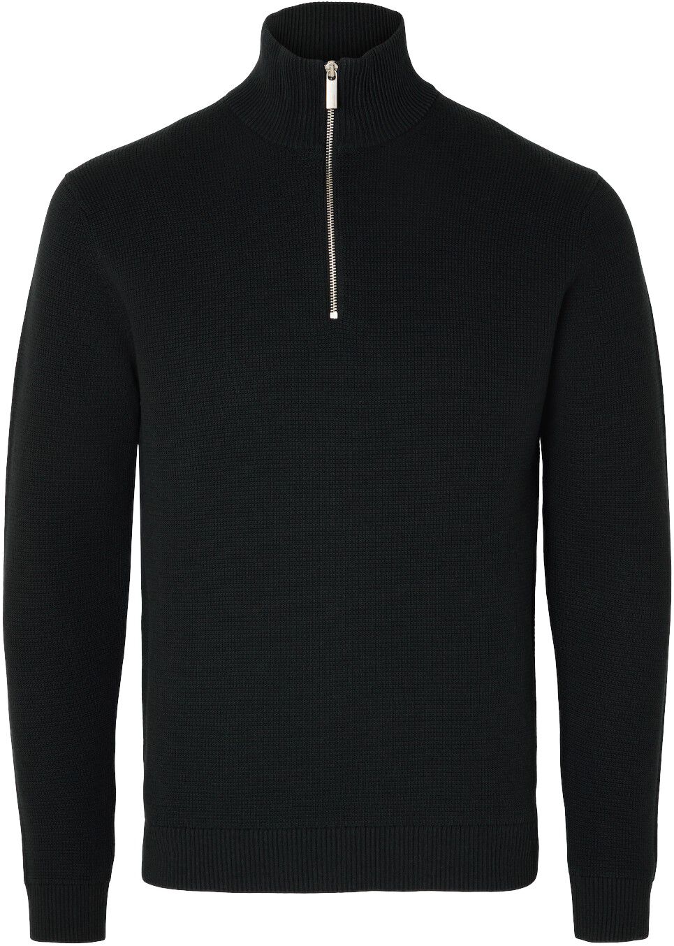 SLHDANE LS KNIT STRUCTURE HALF ZIP