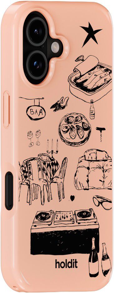 Graphic Print Case MagSafe iPhone 17 Bare Pink