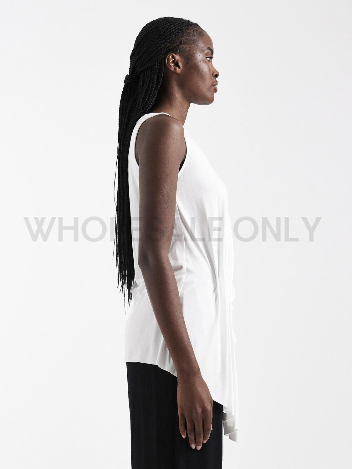 TSCLARA DRAPE SIDE TANK TOP JRS