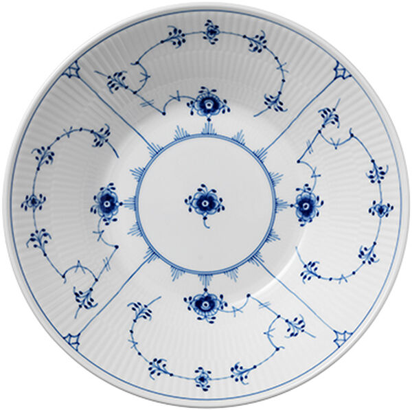 Musselmalet Riflet 23 cm. dyb tallerken