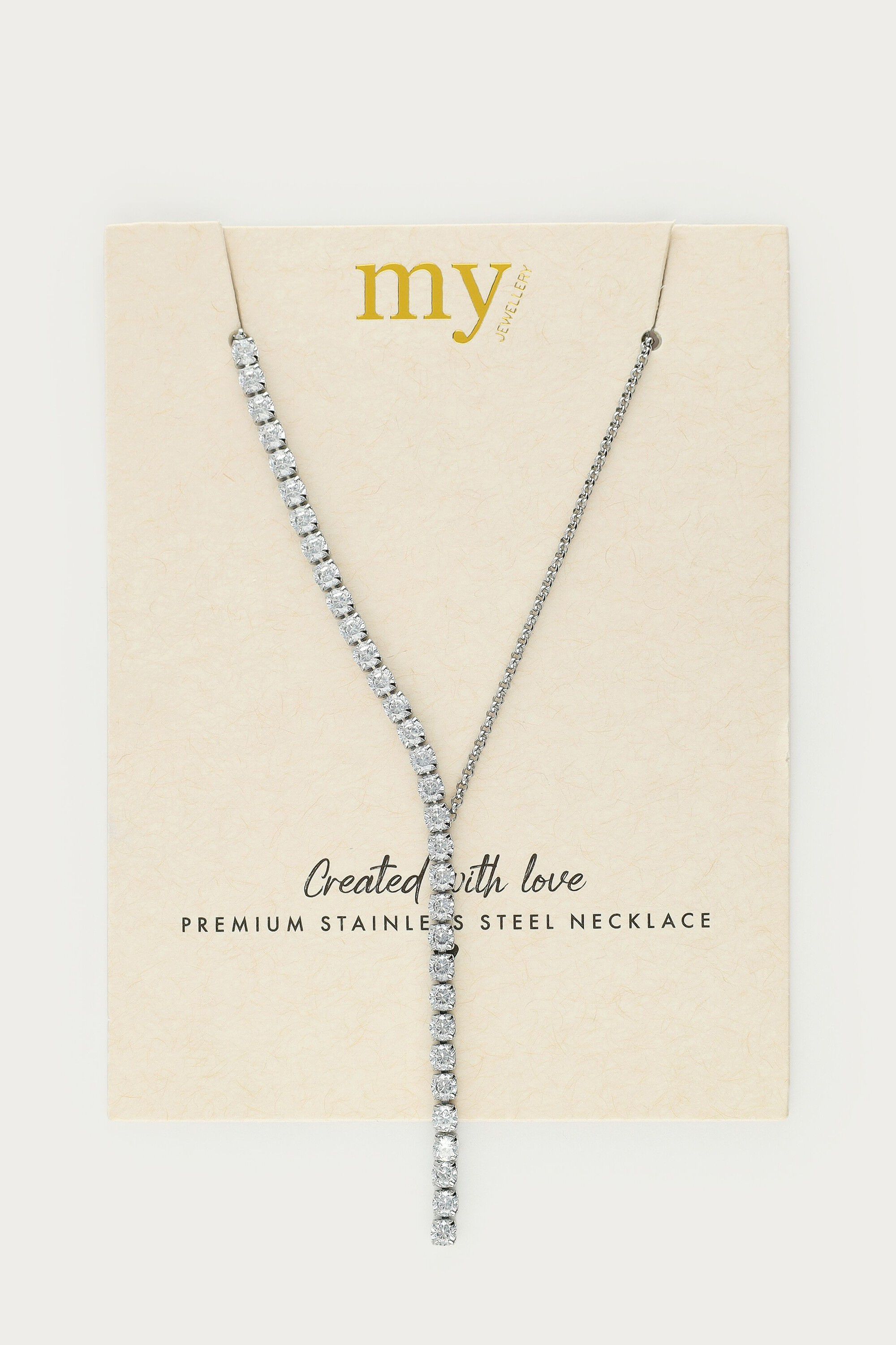 Necklace strass Y