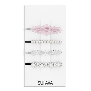 Pearly Hair Clips // 4 pcs