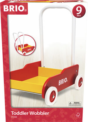 Brio Lære-gå vogn rød/gul