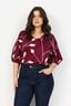 Curvy WA-NELLY 1 Bluse Bordeaux