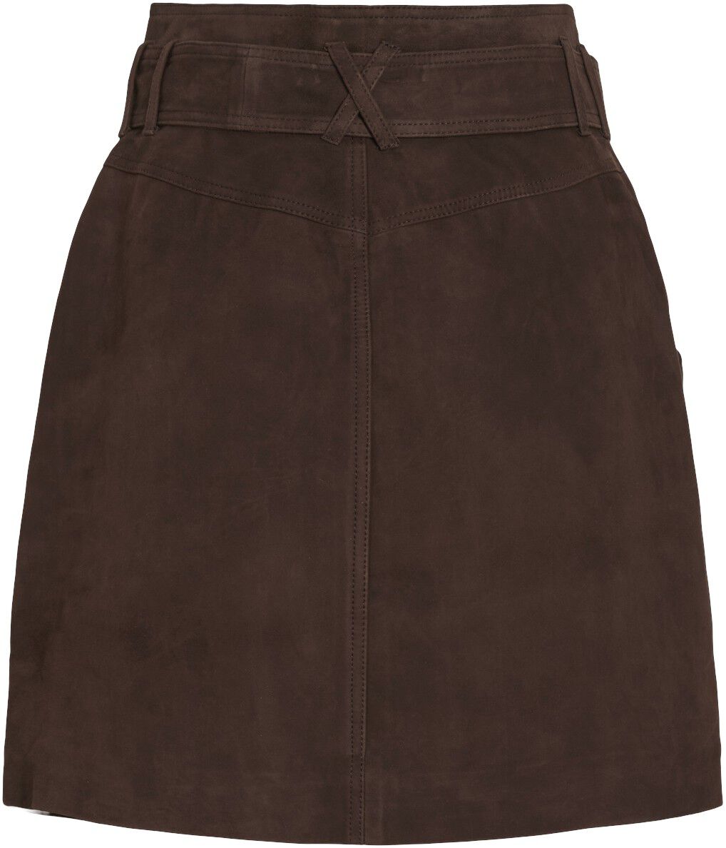 ROUERNA HW SHORT SUEDE SKIRT