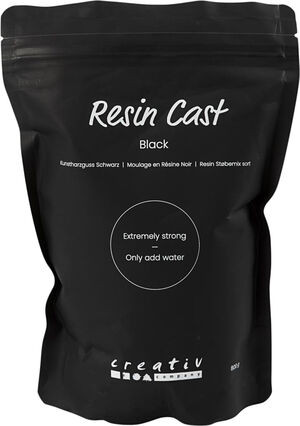 Resin Støbemix Sort, 800g.