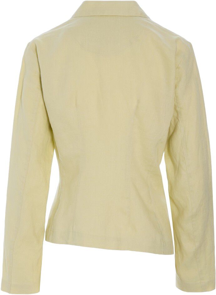 Lazy linen asymmetrisk jakke