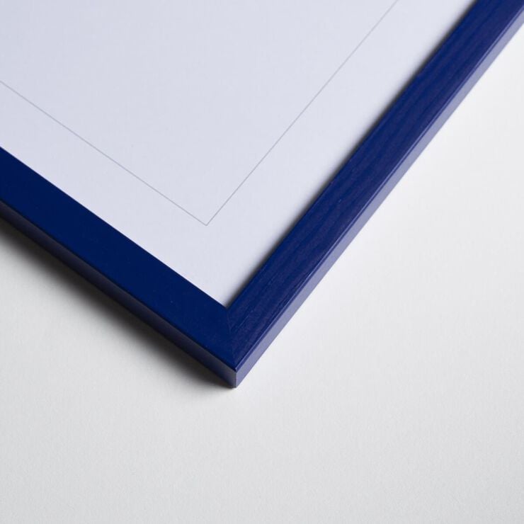 Poster&Frame - Blue wood 30x40cm