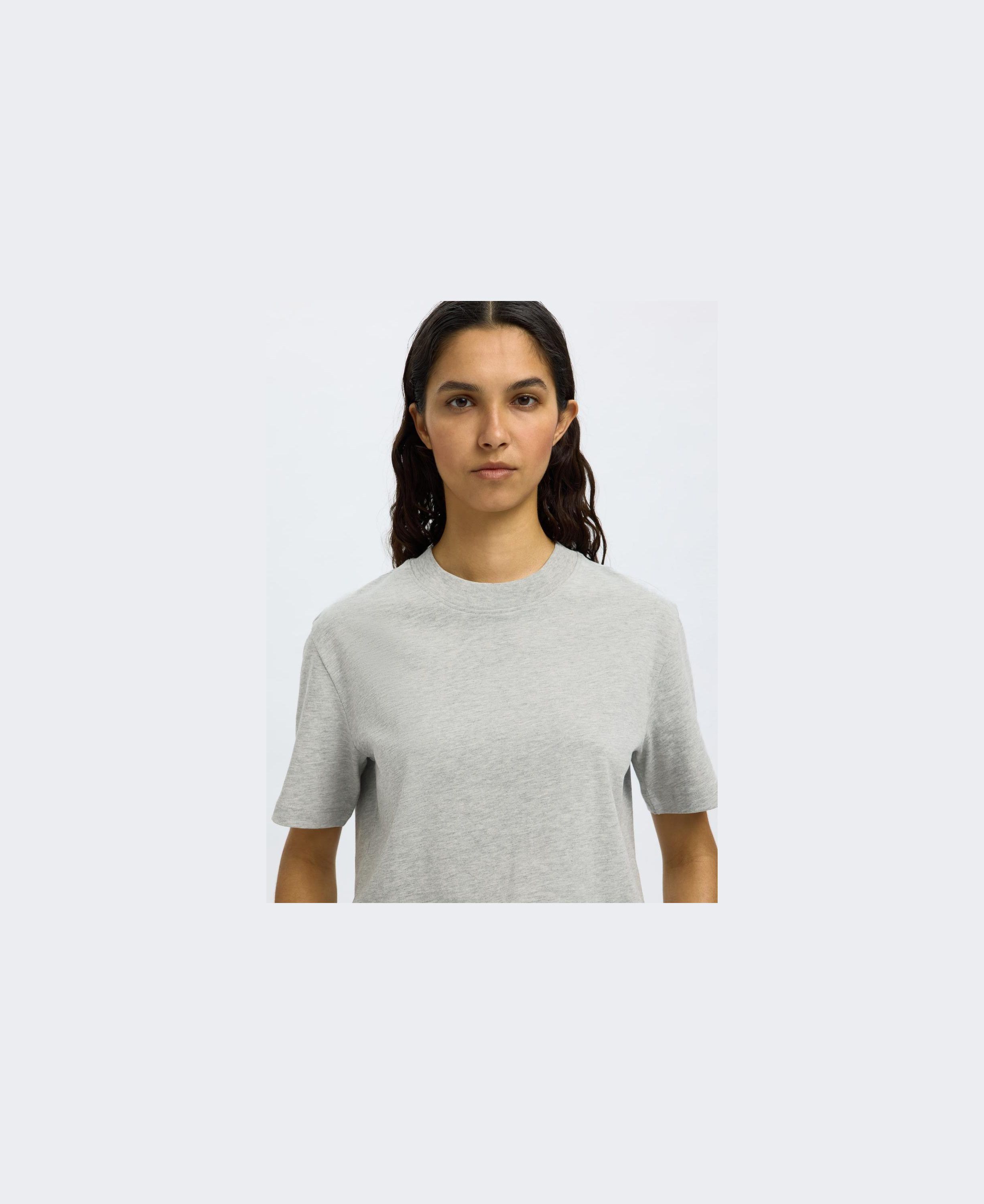 SLFRELAX COLWOMAN SS MOCK NECK TEE