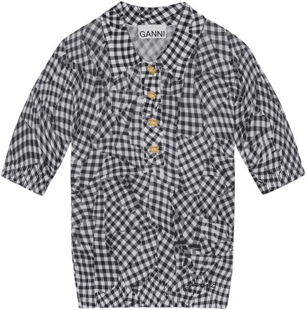 Sheer Cotton Printed Polo