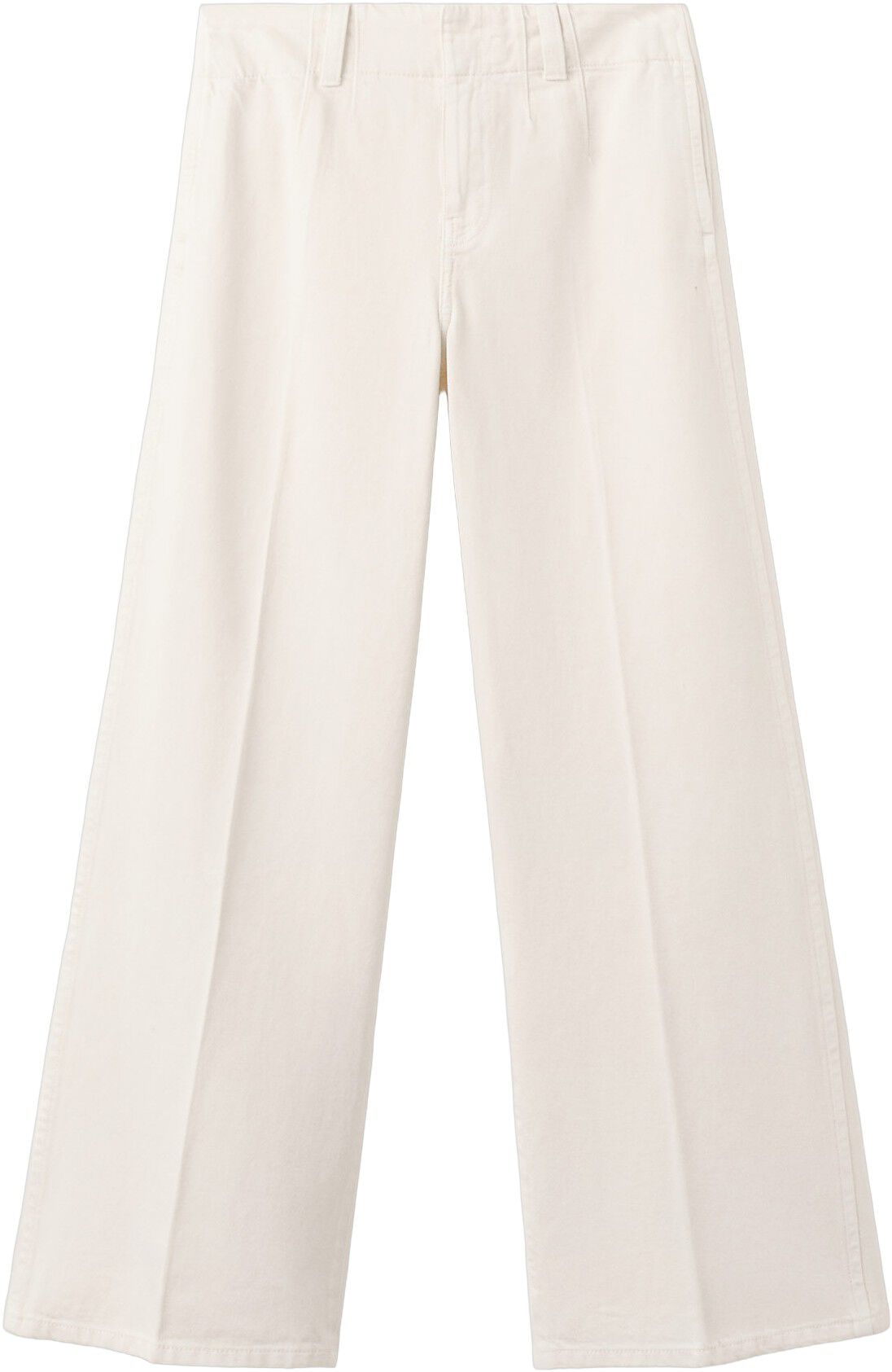 Wide leg mid-rise jeans