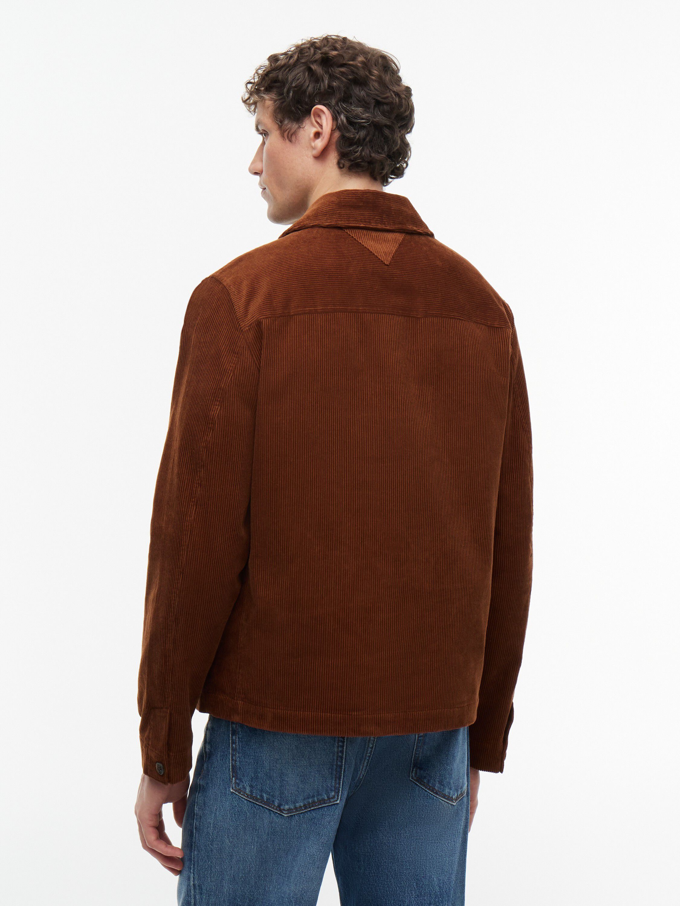 Relaxed Fit Corduroy Chore Shirt Jacket