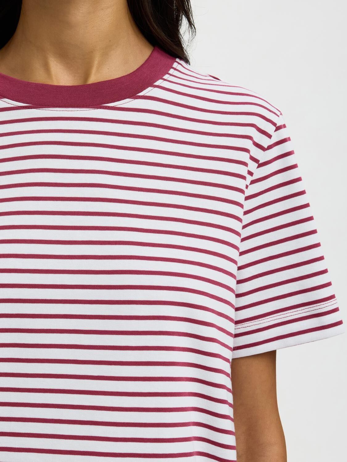 SLFESSENTIAL SS STRIPED BOXY TEE NO