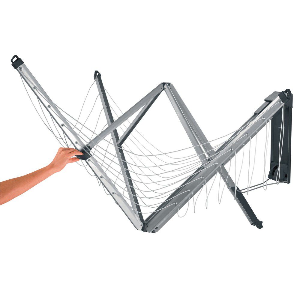 T&oslash;rrestativ Wallfix 25 mtr. m/cover - Metallic Grey