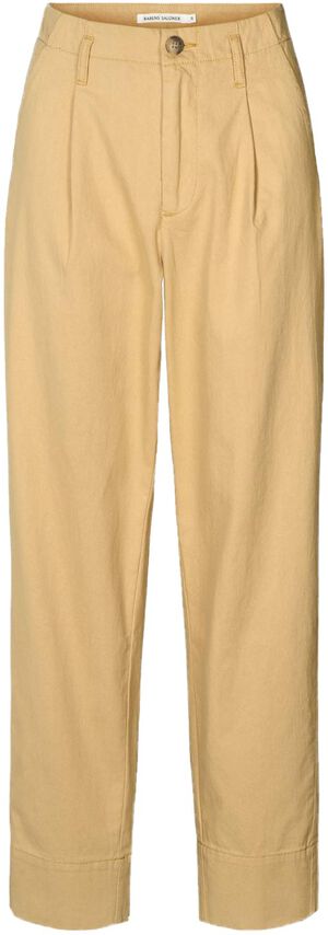Texture canvas pleat pants - Raina