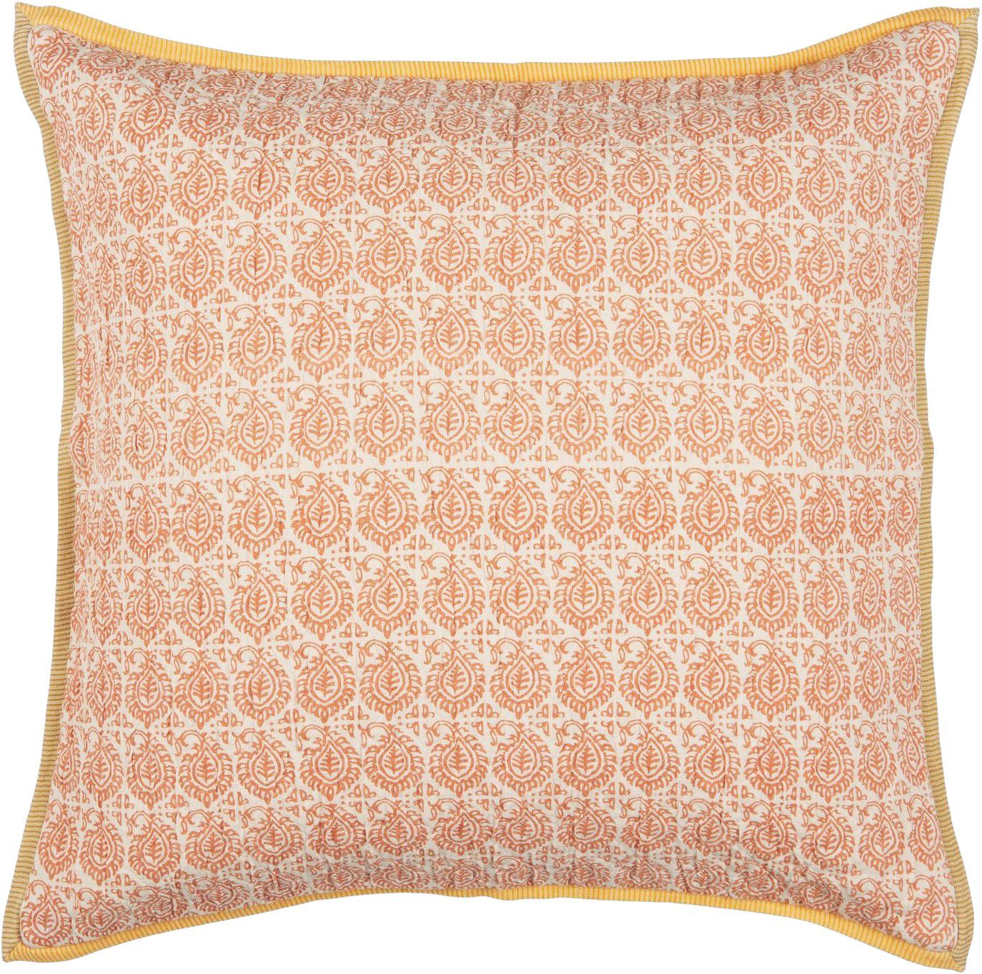 Pude Vigga m/br&aelig;ndt orange print