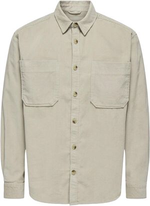 ONSALP RLX 2PKT WASHD CORD LS SHIRT
