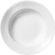 Hvid Riflet 21 cm. dyb tallerken