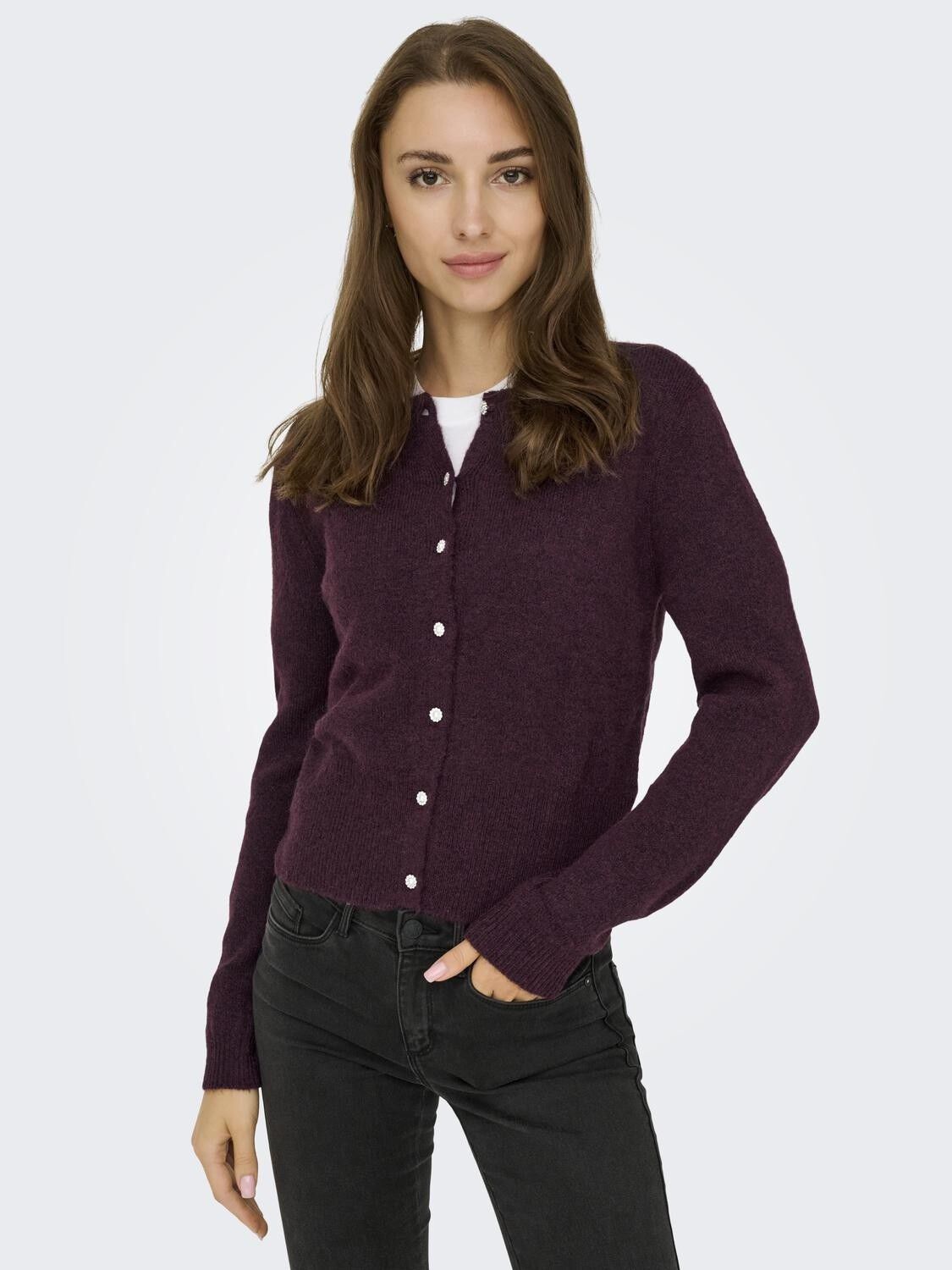 ONLHAVANNA LS BUTTON CARDIGAN CS KN