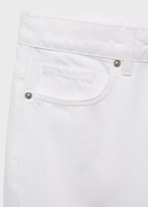 Mid-rise straight jeans