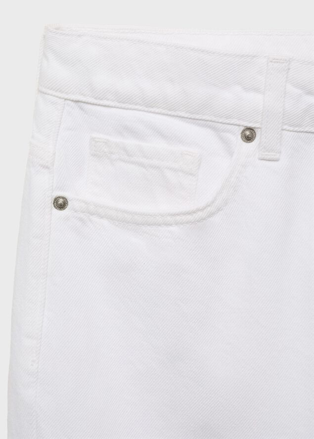 Mid-rise straight jeans