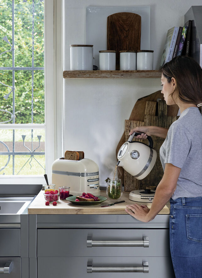 Artisan elkedel creme 1,5 liter