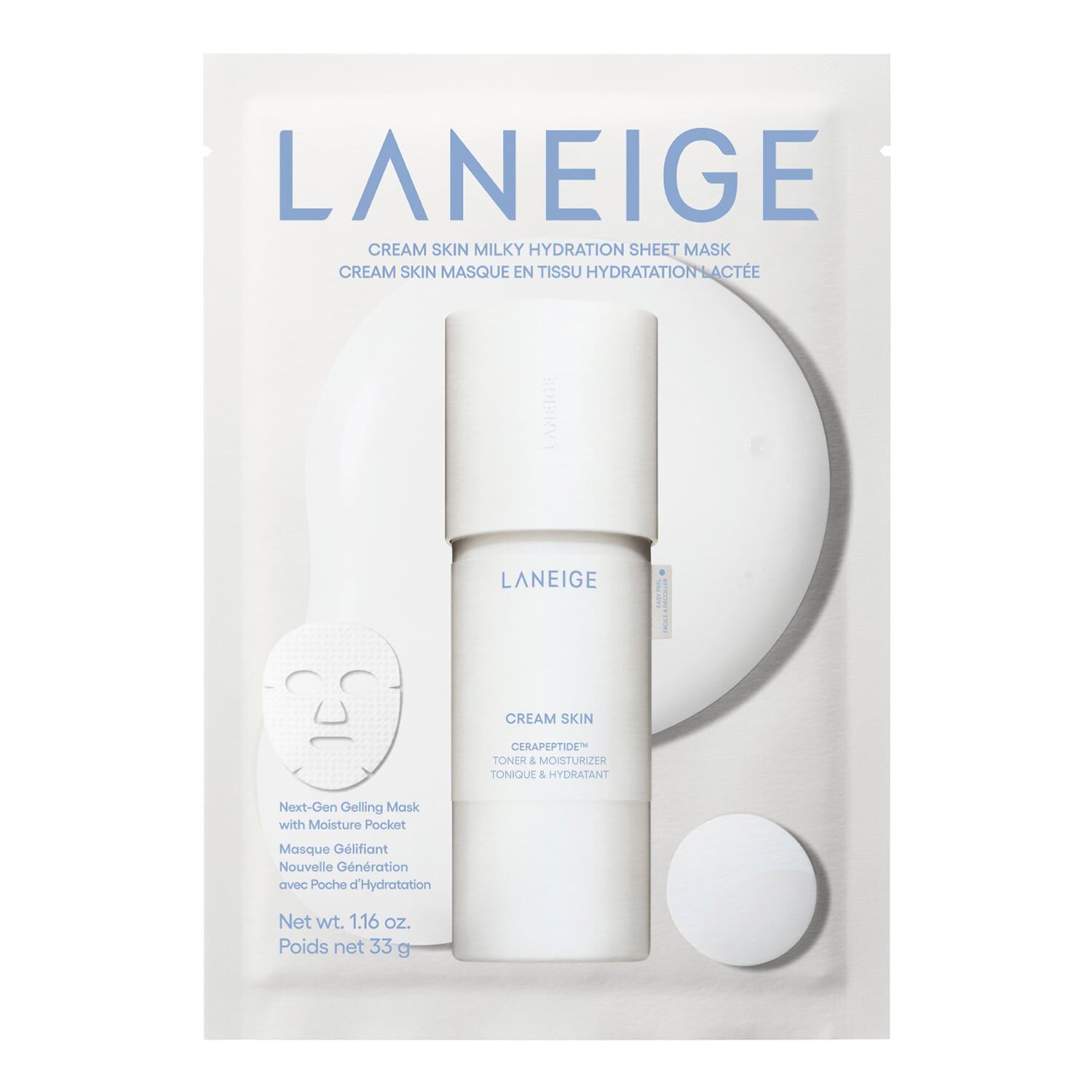 Cream Skin Milky Hydration Sheet Mask - Fugtgivende og beroligende she