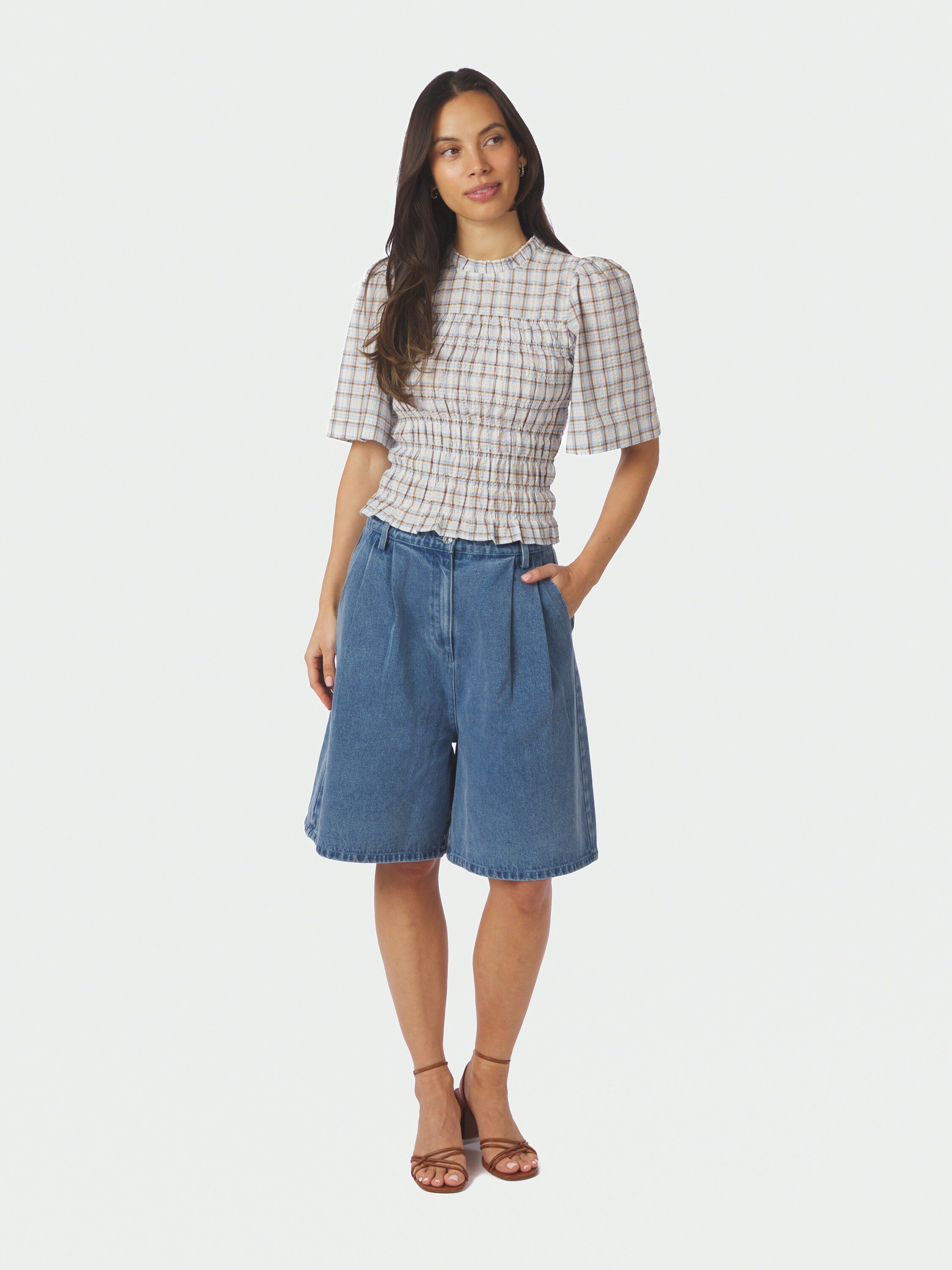 Possini Mega Check Blouse