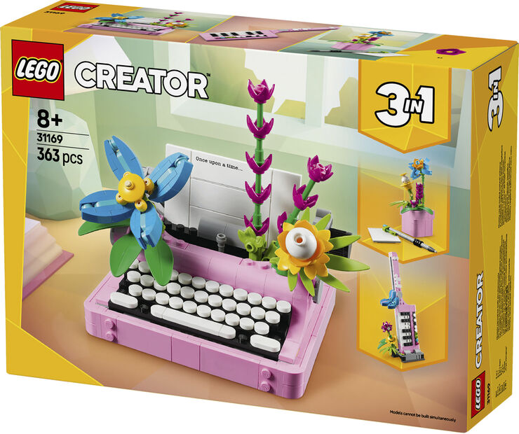 Skrivemaskine med blomster 31169
