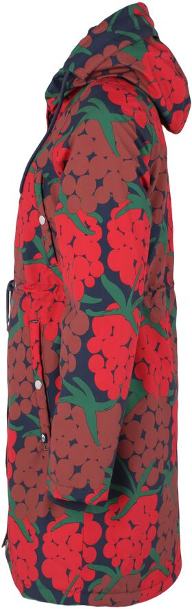 Danenora AOP Winter Parka Dk Red MAXIBERRY