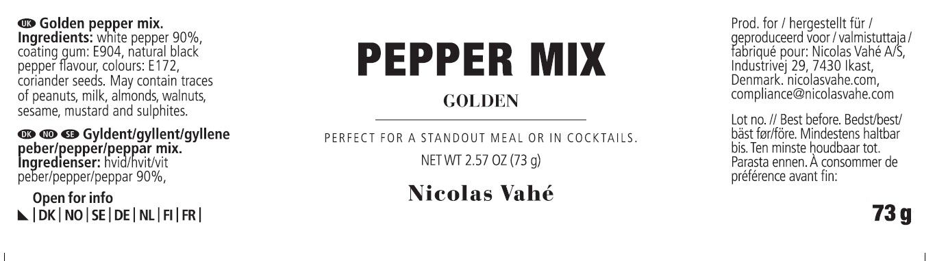 Gift box, Golden salt & seeds + pepper mix, 86|73 g|g