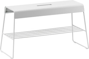 Bænk med hylde A-Bench Outdoor Soft Grey
