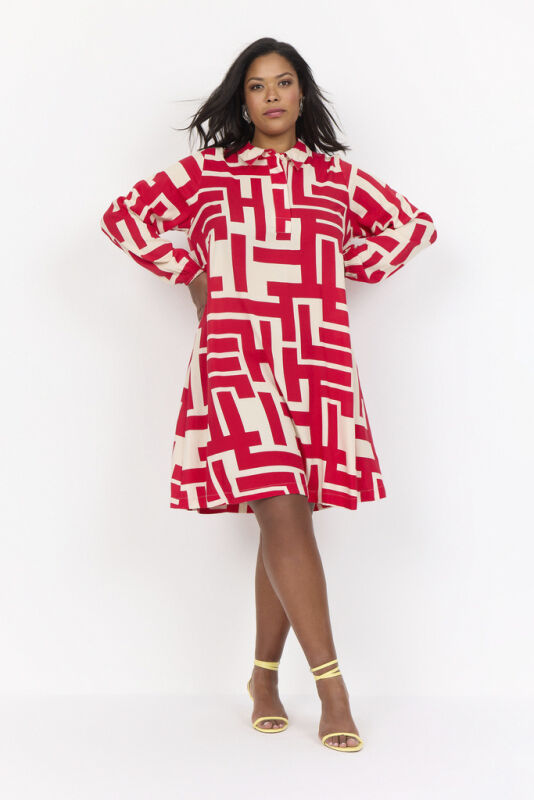 Curvy WA-ALVA 3 Kjole R&oslash;d