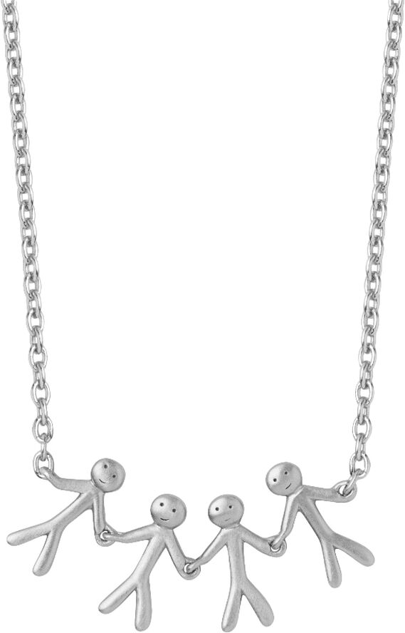 Together Family 4 necklace - silver
